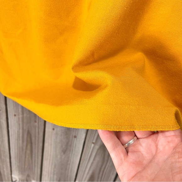 Imperfect J. Crew Factory Yellow skirt stretchy waist lined size 20 wool blend - Picture 3 of 14